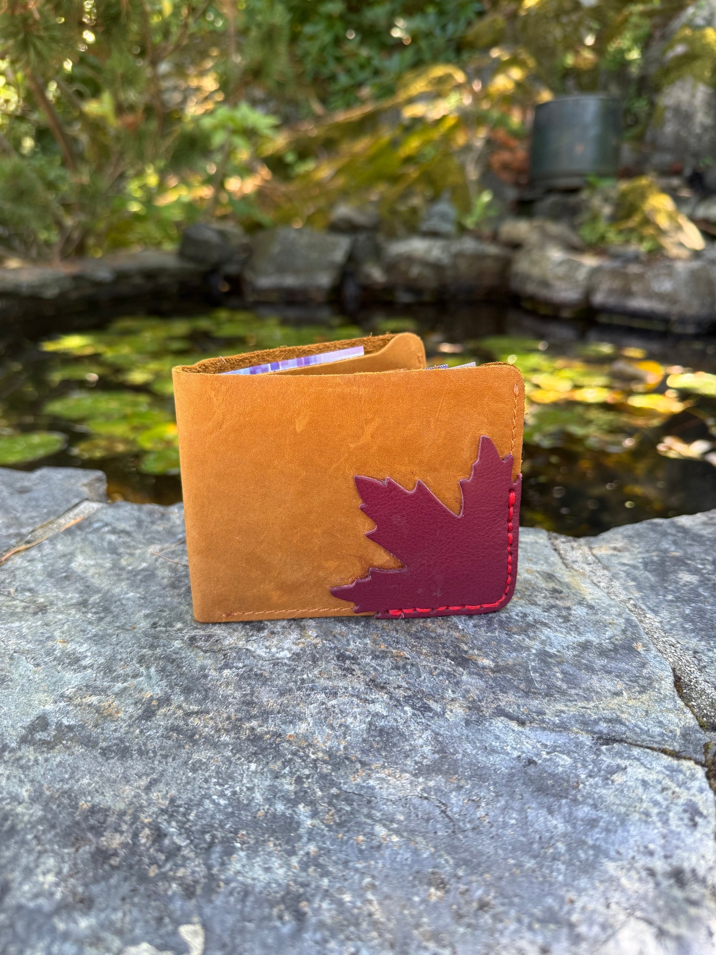 Buckskin Hand Sewn Leather Wallet