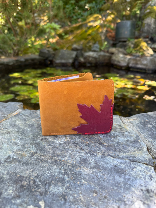 Buckskin Hand Sewn Leather Wallet