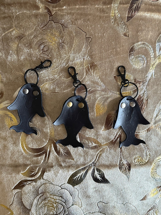 Leather Dolphin Key Chain