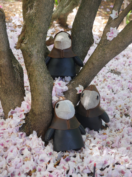 Bartholomew - Hand Sewn Leather Stuffie