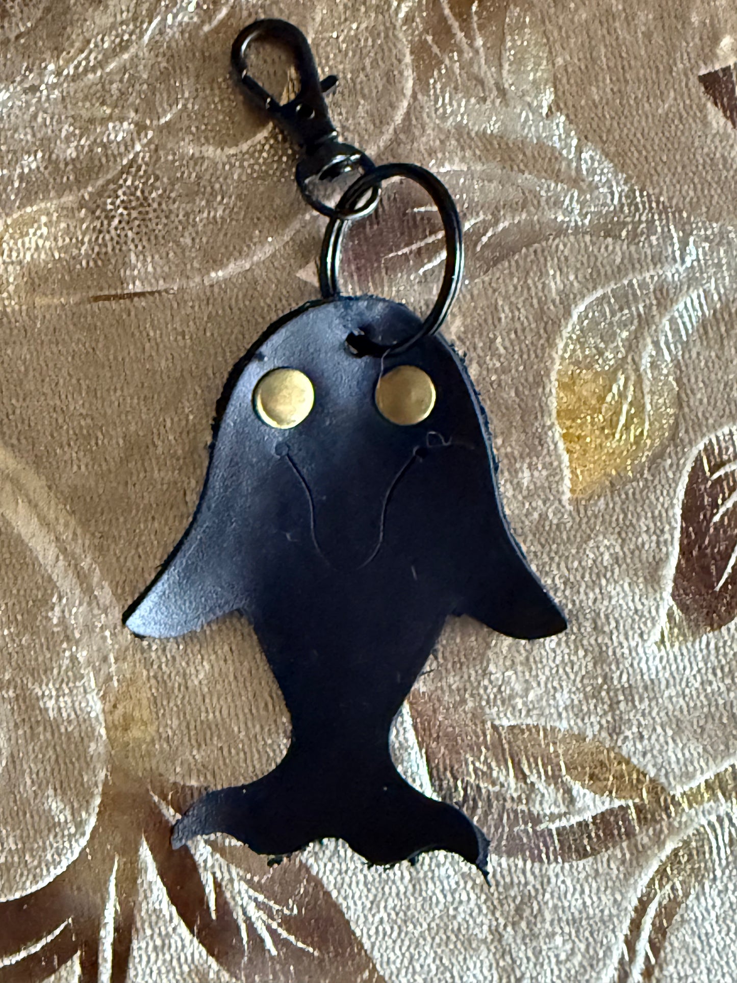 Leather Dolphin Key Chain